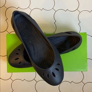 🖤Like New Crocs Kelli Flat Black Size 8🖤